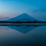 逆さ富士が美しい精進湖