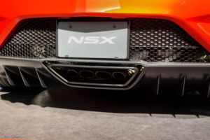 honda 新型nsx 展示 テール マフラー