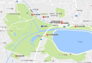 水戸　偕楽園　駐車場