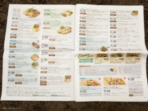 cafe kaila menu カフェカイラ　メニュー3