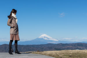 大室山　伊豆　観光　ポートレート