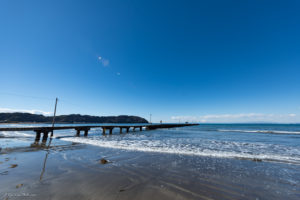 原岡海岸　干潮　満潮