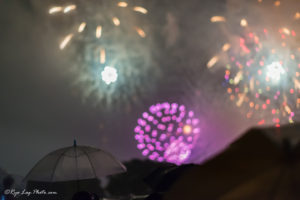 立川　花火大会　混雑　雨　撮影