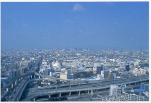 東大阪市役所　景色